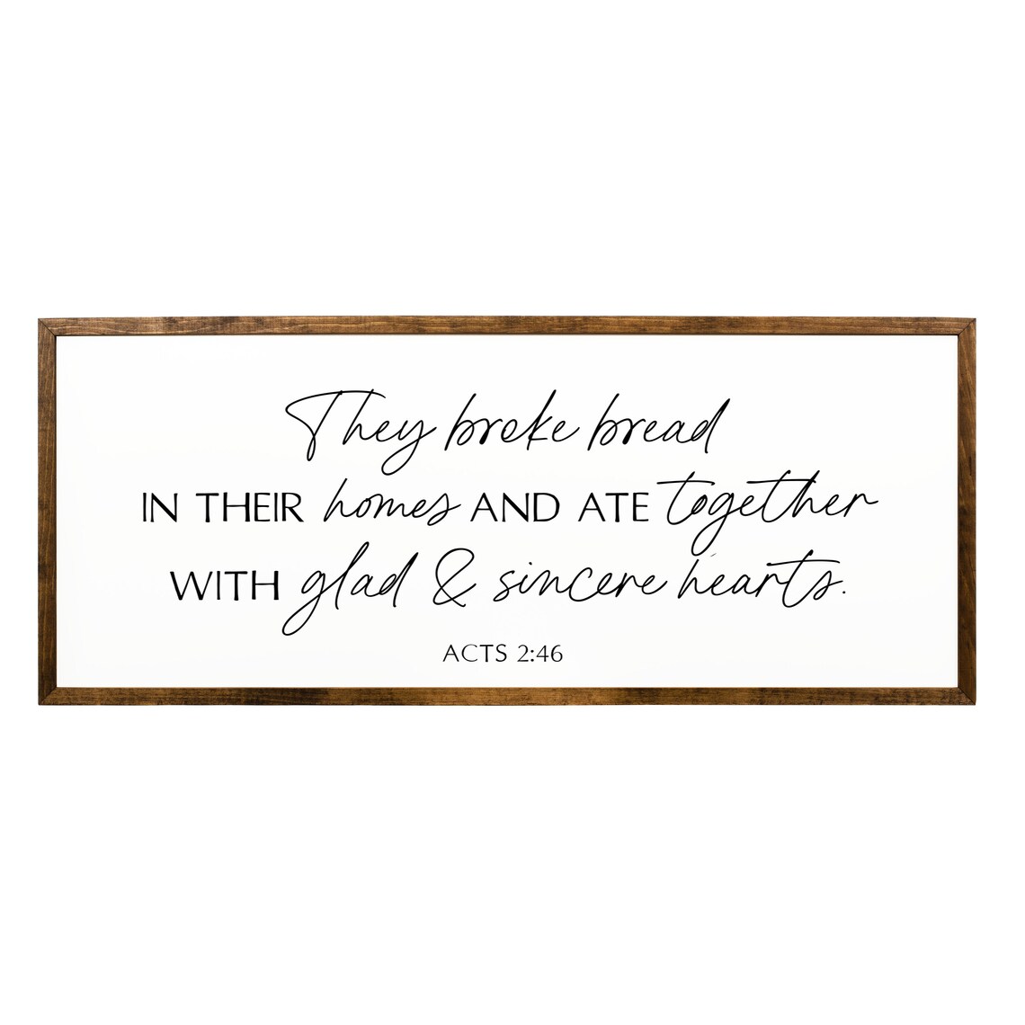 They Broke Bread, Acts 2:46 Farmhouse Wall Art - Image 2