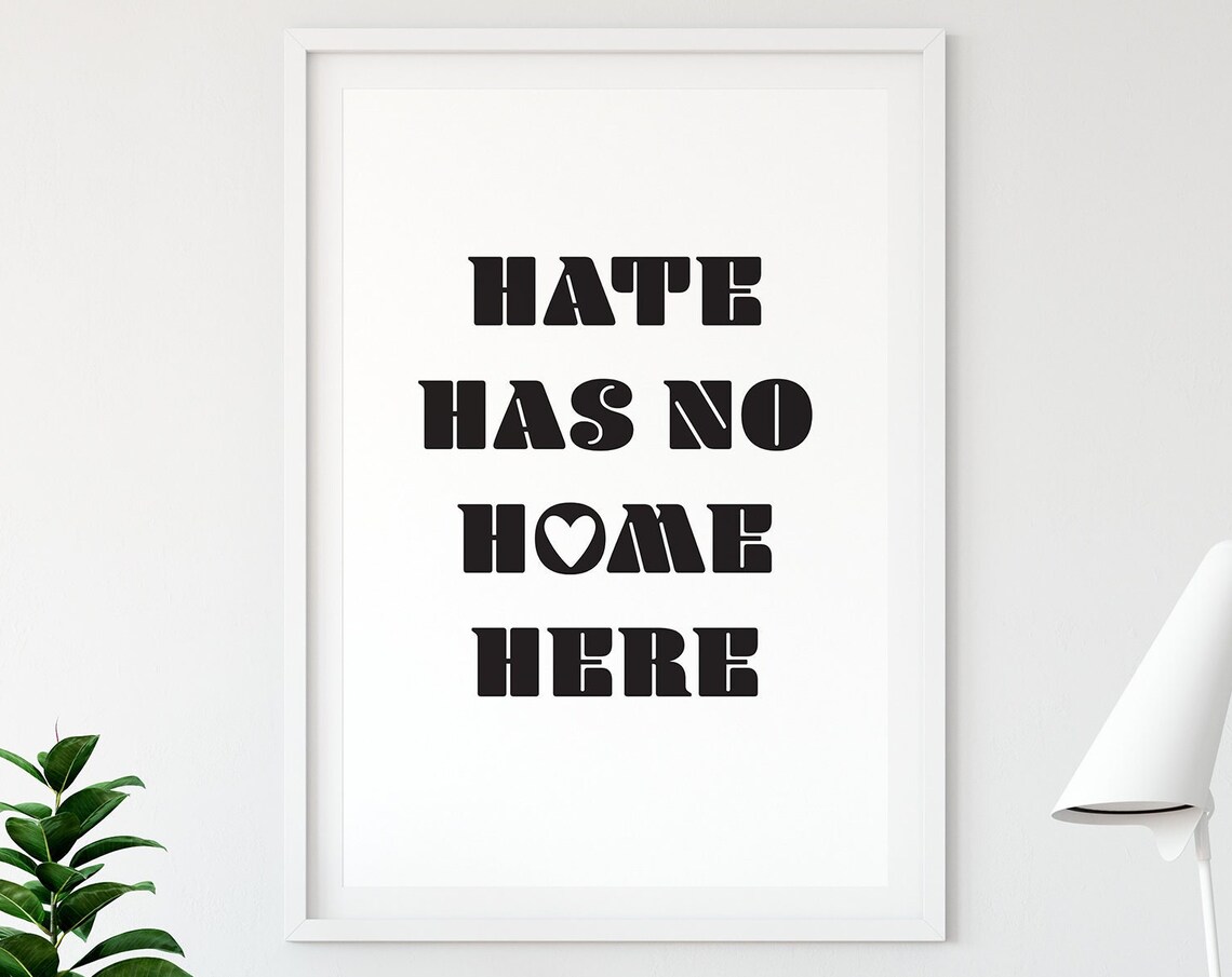 Equality Hands Poster, Inclusive Diversity Sign