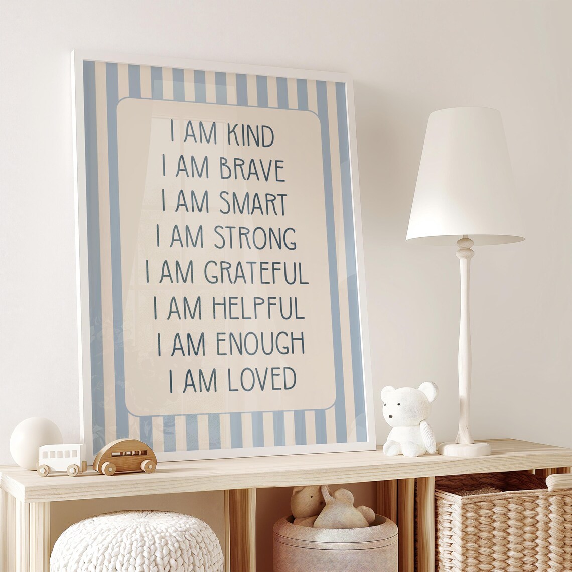Boys Affirmations Wall Art Print, Nursery Playroom - Image 2