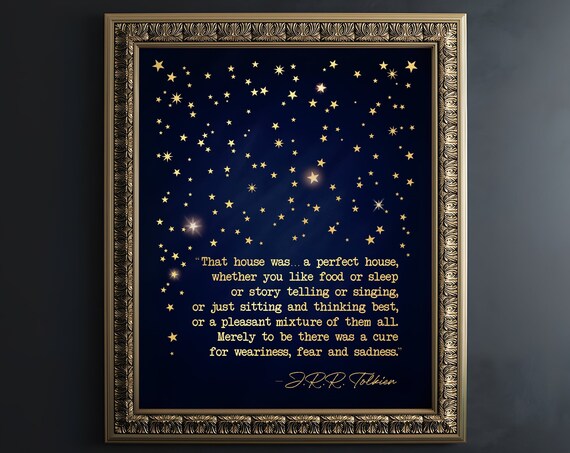 J.R.R. Tolkien Quote Art Print, Lord of the Rings