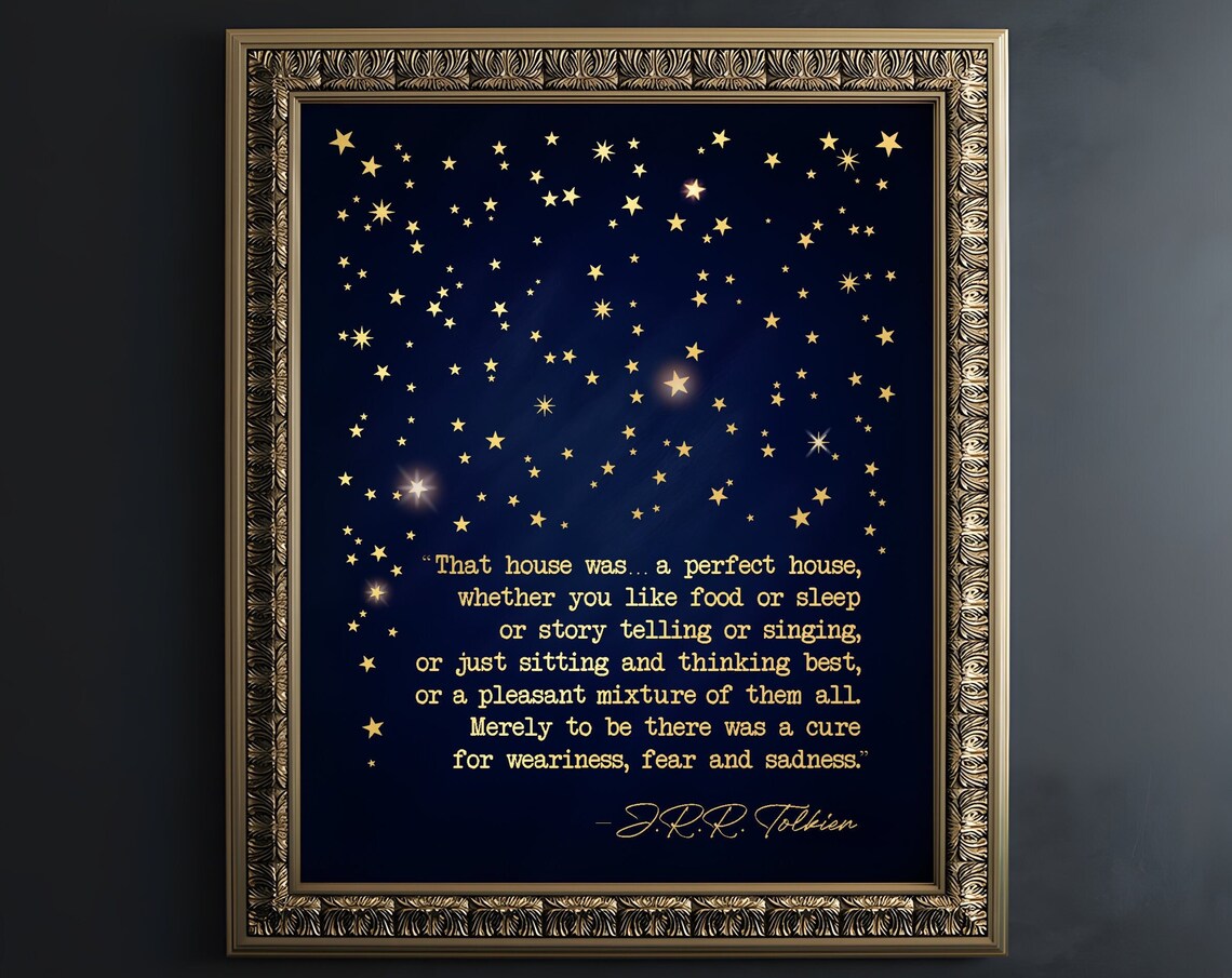 J.R.R. Tolkien Quote Art Print, Lord of the Rings