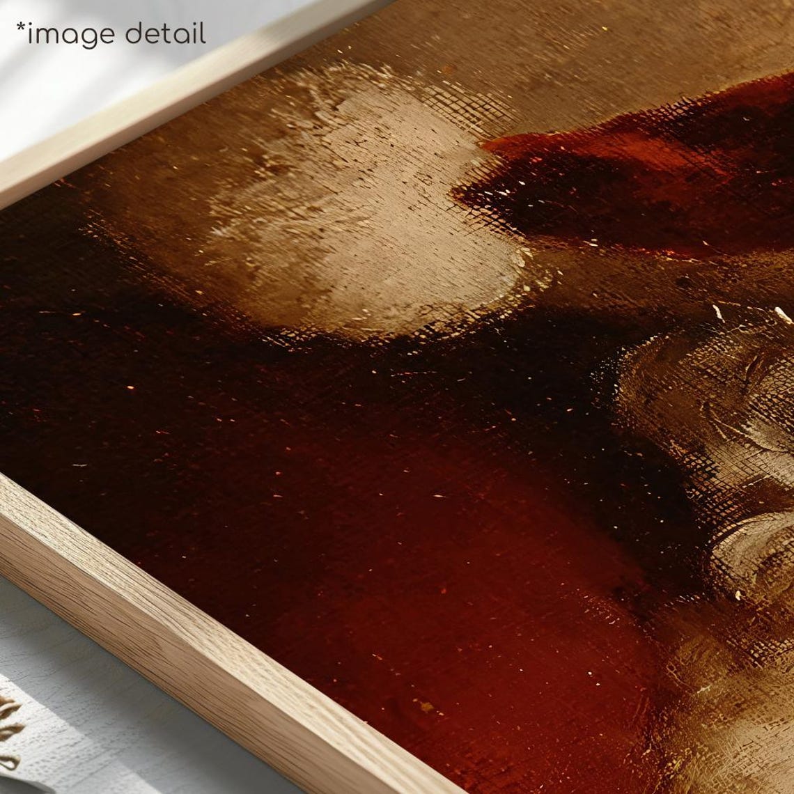 Vintage Santa Claus Oil Painting Classic Christmas Art Poster - Image 4