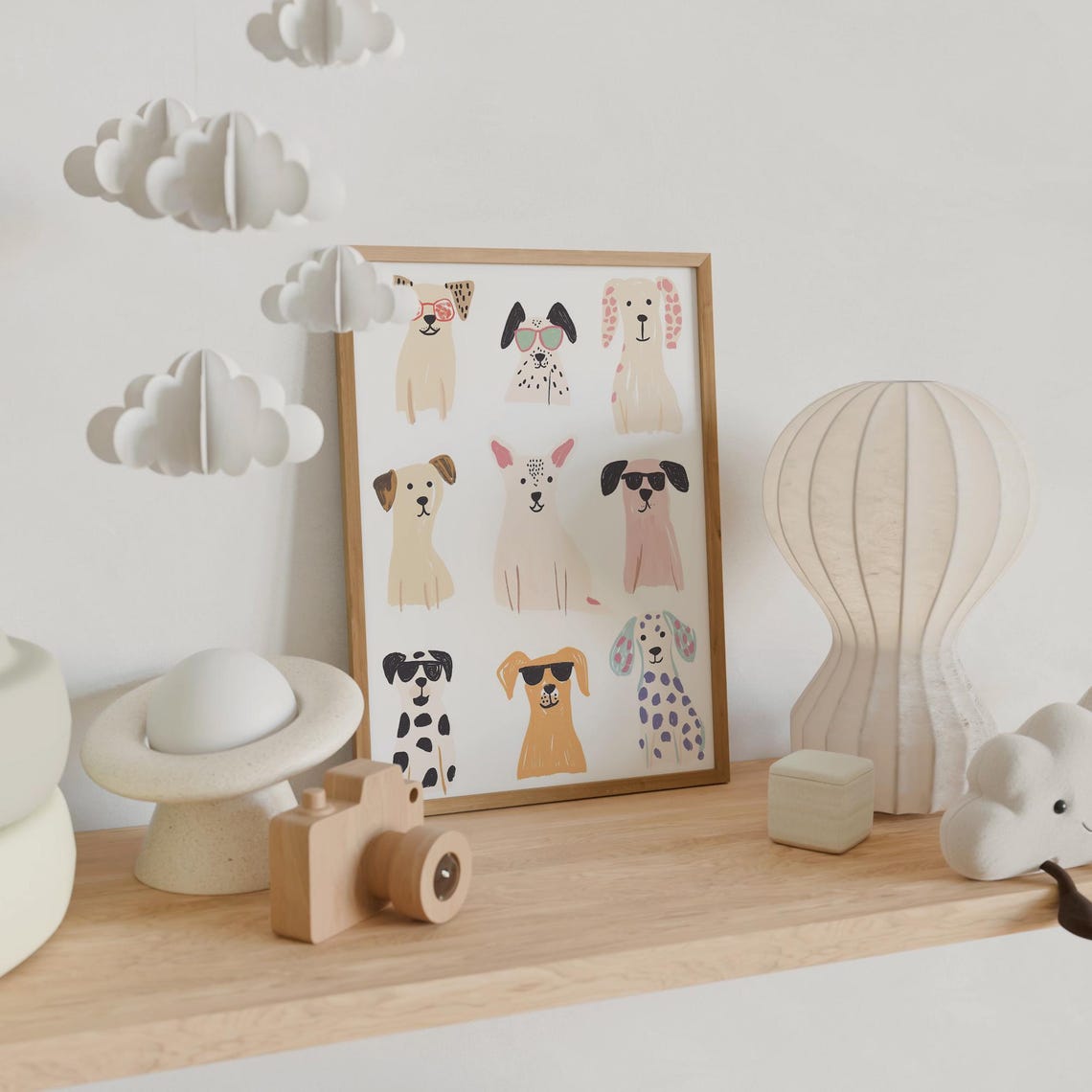 Playful Dog Wall Art Cute Puppy Illustration Kids Room Decor Whimsical Dog Print Nursery Animal Poster Pet Lover Gift Dog Lover Art - Image 4
