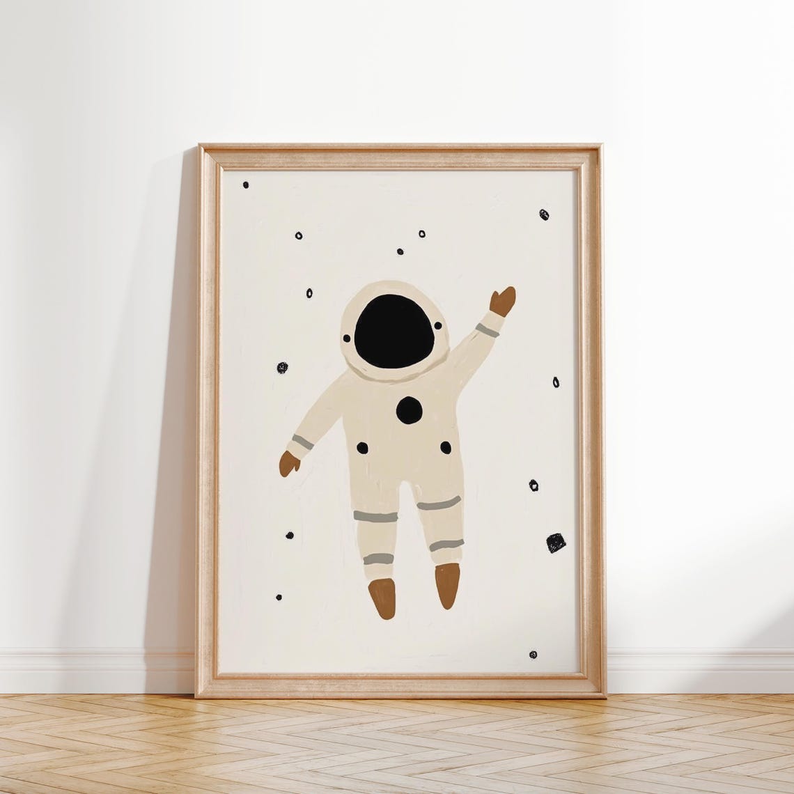 Astronaut Space Print Kids Room Wall Art Nursery Baby Room Decor Playroom Print Eclectic Nursery - Image 2
