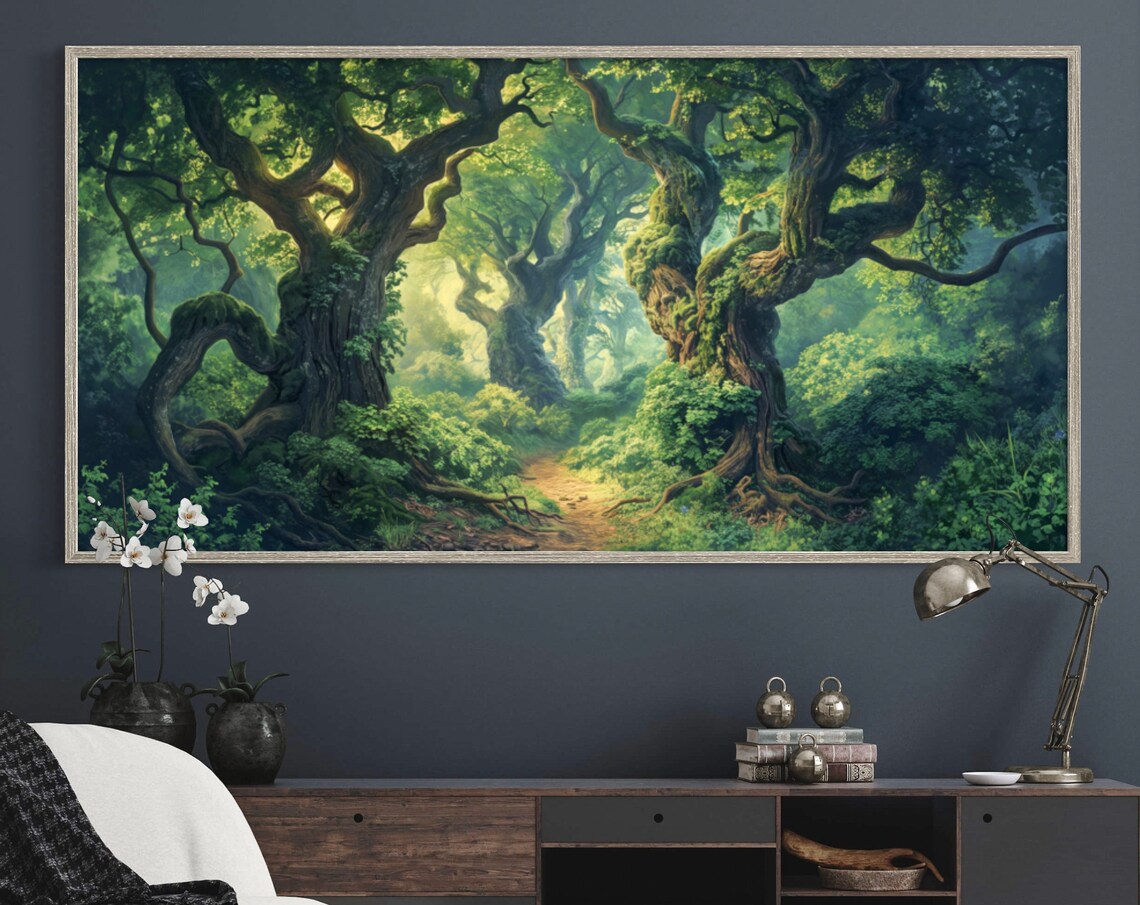 Enchanted Summer Forest Panoramic Landscape Print