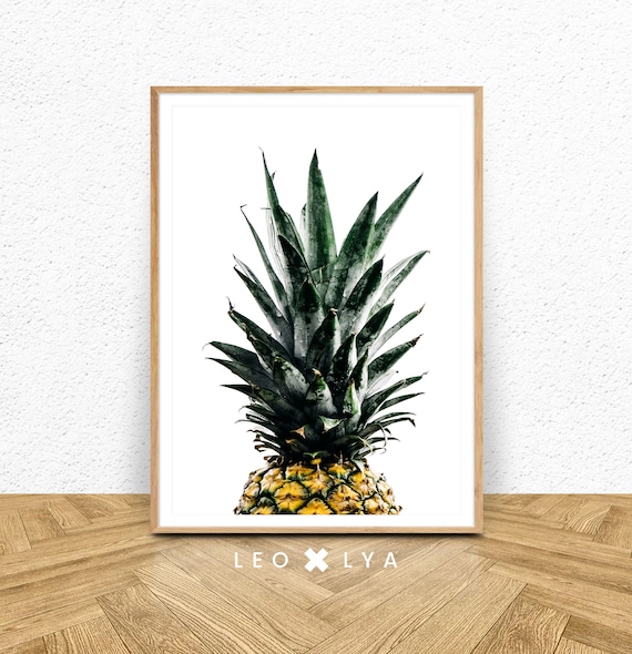 Tropical Print Pineapple Print Modern Minimalist Color Print Pineapple Wall Art Pineapple Tropical Art Print Pineapple