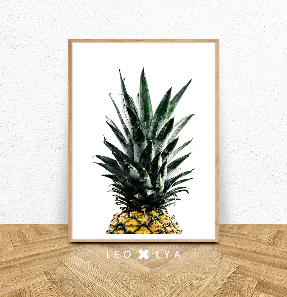 Tropical Print Pineapple Print Modern Minimalist Color Print Pineapple Wall Art Pineapple Tropical Art Print Pineapple