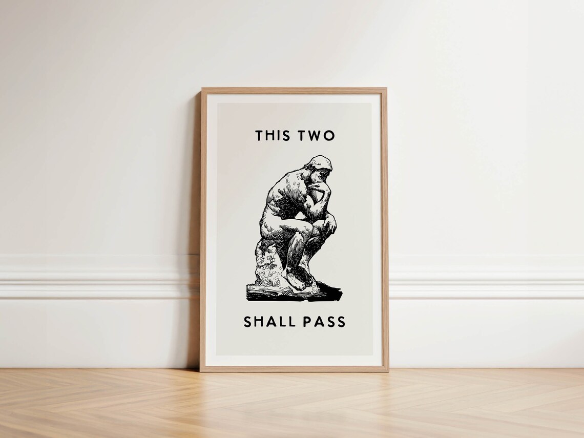 Retro Funny Bathroom Humor Poster Print
