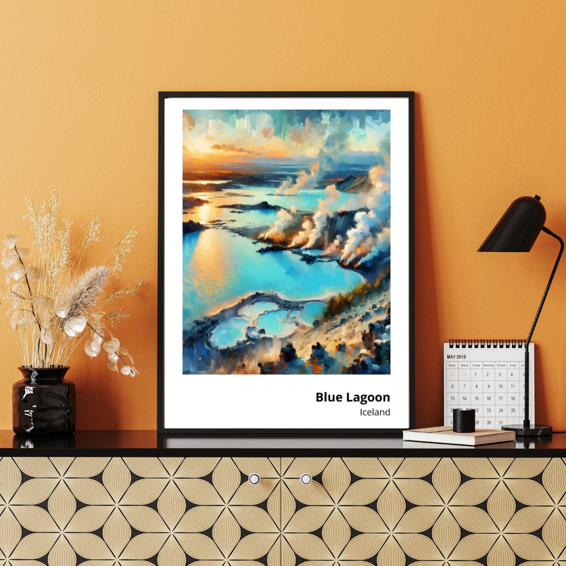 Blue Lagoon Iceland Steaming Turquoise Geothermal Pools Poster - Image 5