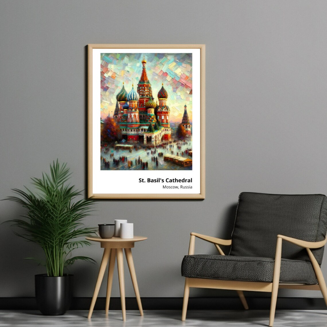St Basils Cathedral Moscow Colorful Onion Domes Historic Poster - Image 2
