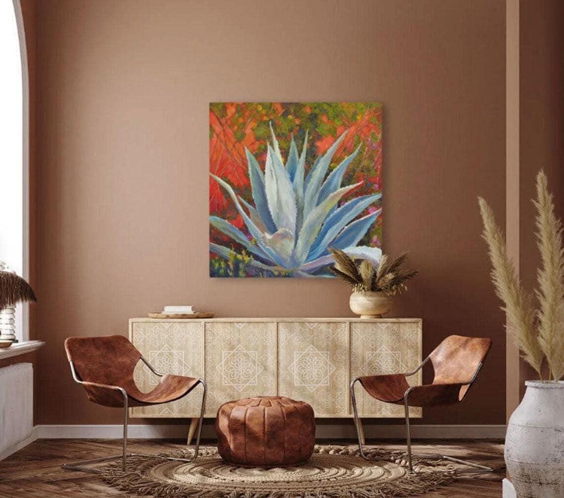 Agave Succulent Botanical Art Print, Botanical Decor - Image 2