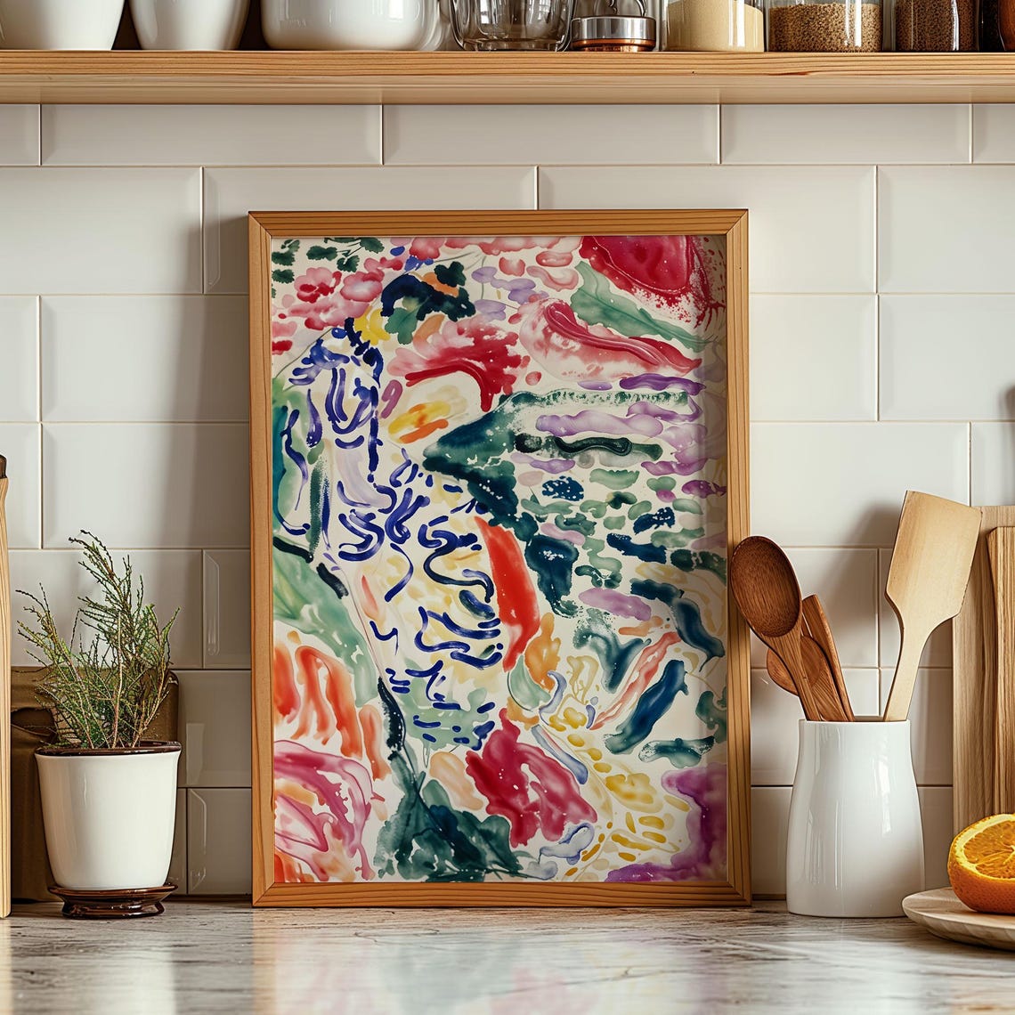 Henri Matisse Abstract Landscape Colorful Fauvist Brushstroke Poster Vibrant Wall Art For Creative Interiors - Image 3