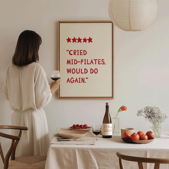 Plans For The Day Pilates Poster Funny Wall Art Studio Decor Gift Lover Hot Girly Print Fitness