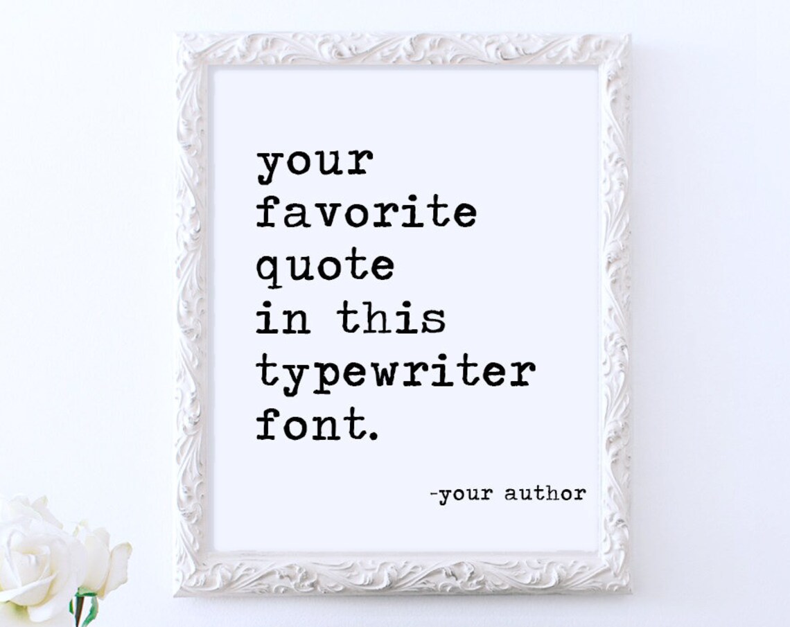 Custom Quote Poster, Personalized Wall Art