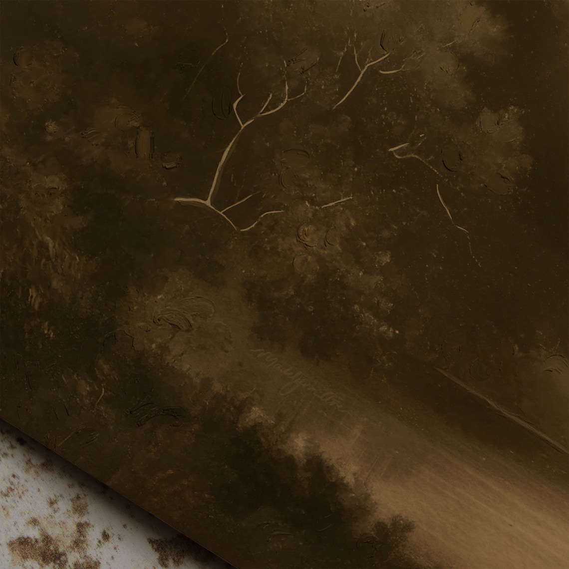 Moody Fall Landscape, Modern Cottage Oil-Style Art Print - Image 6