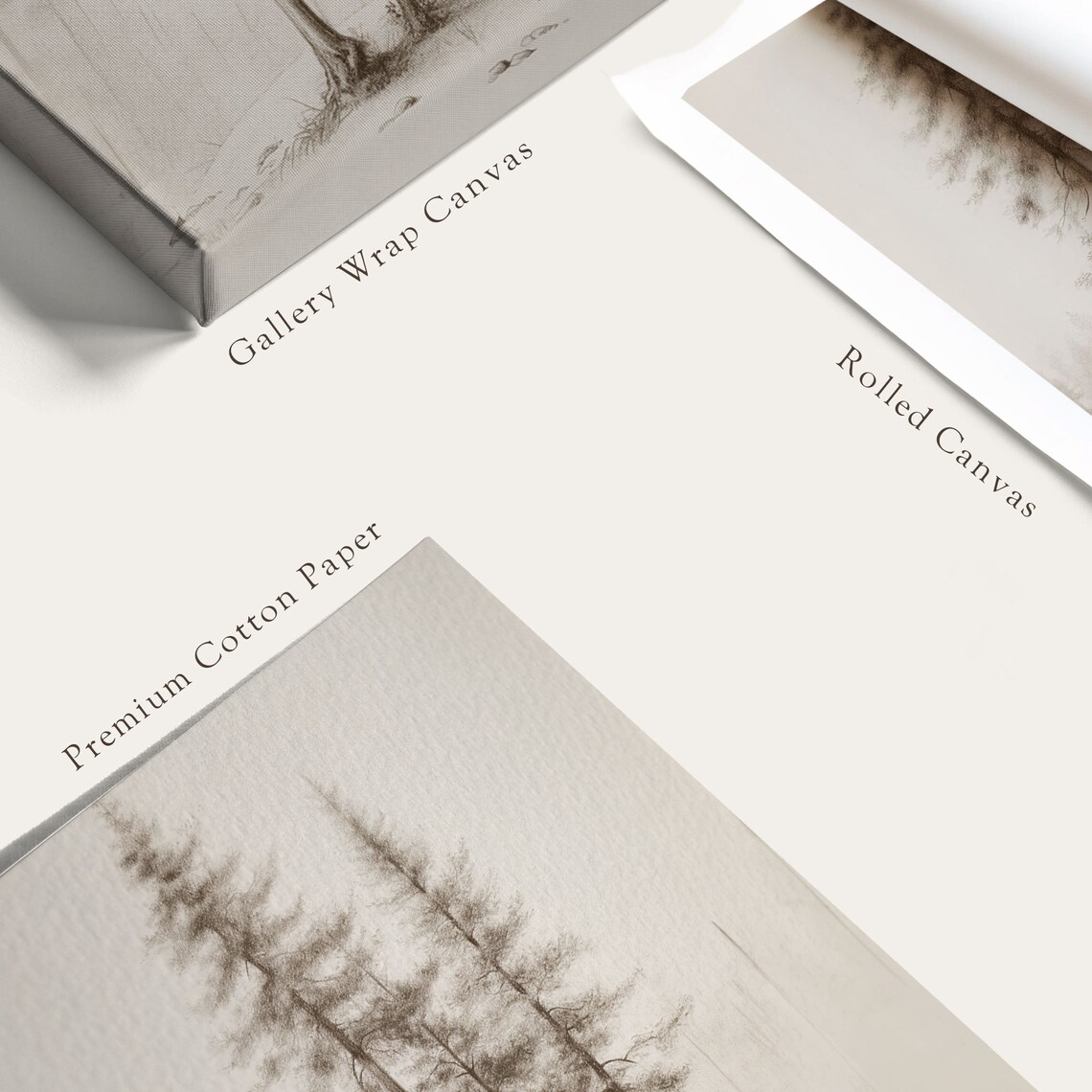 Modern Pines Rustic Style Art Print, Cabin Decor - Image 5