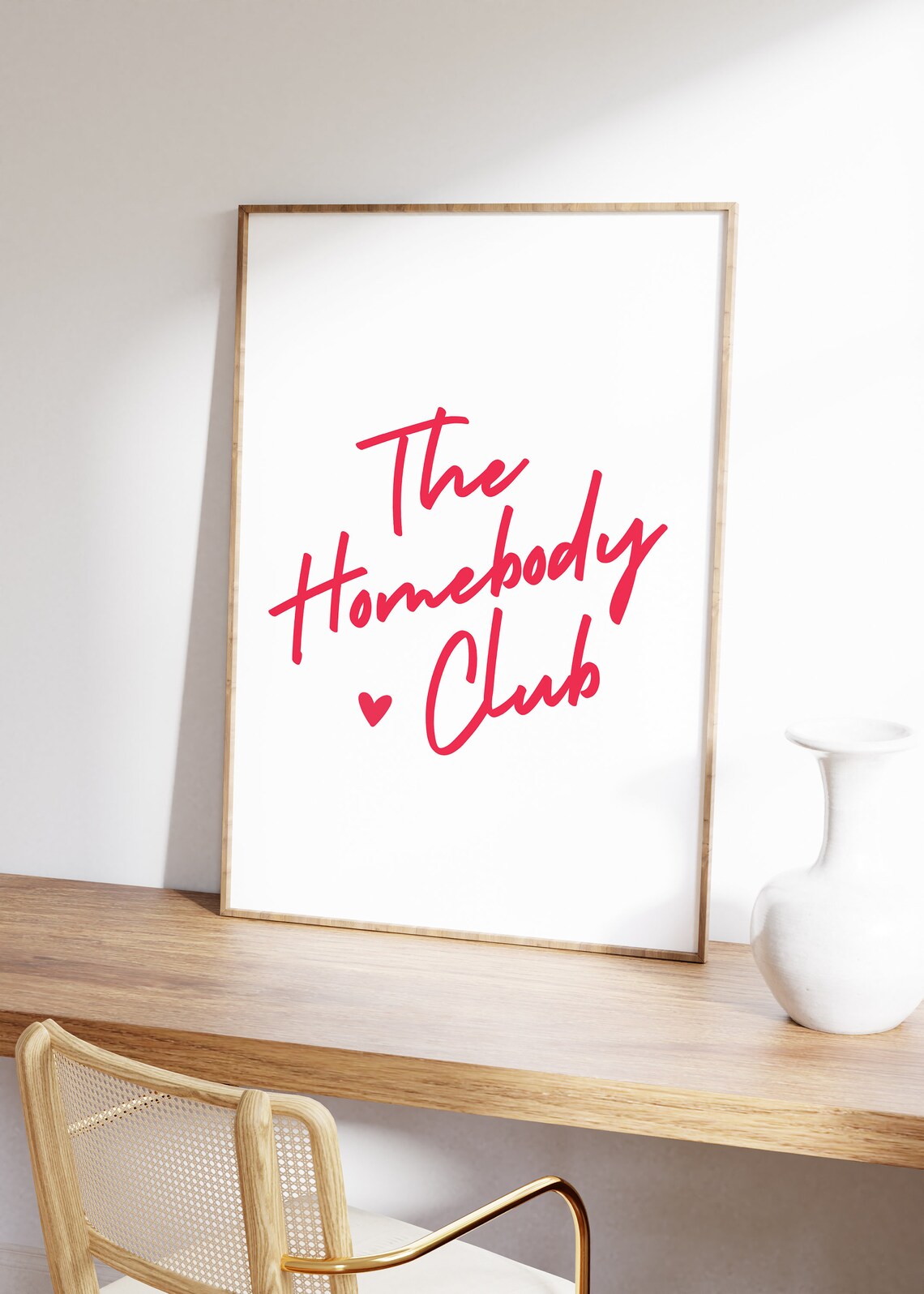 The Homebody Club Neutral Living Room Art Print - Image 4