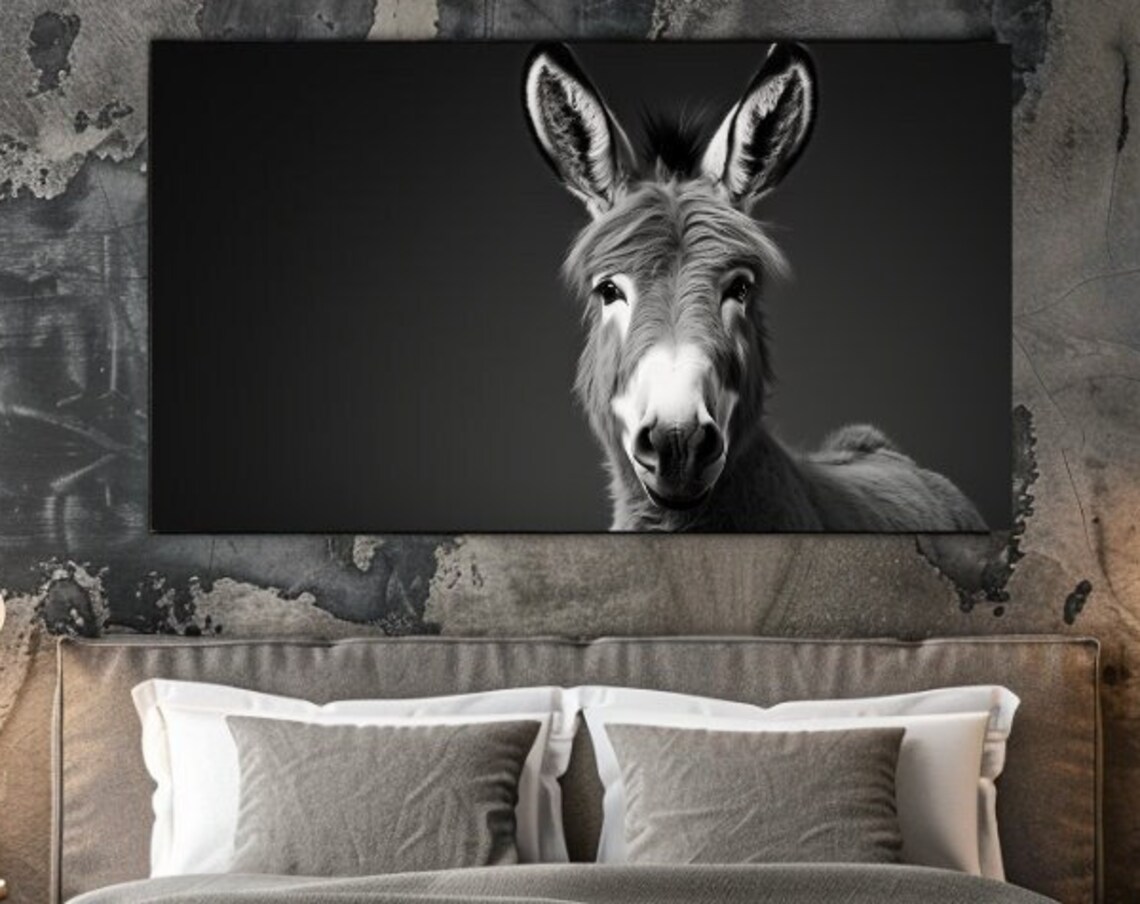 Donkey Design Animal, Home Decor Art Print