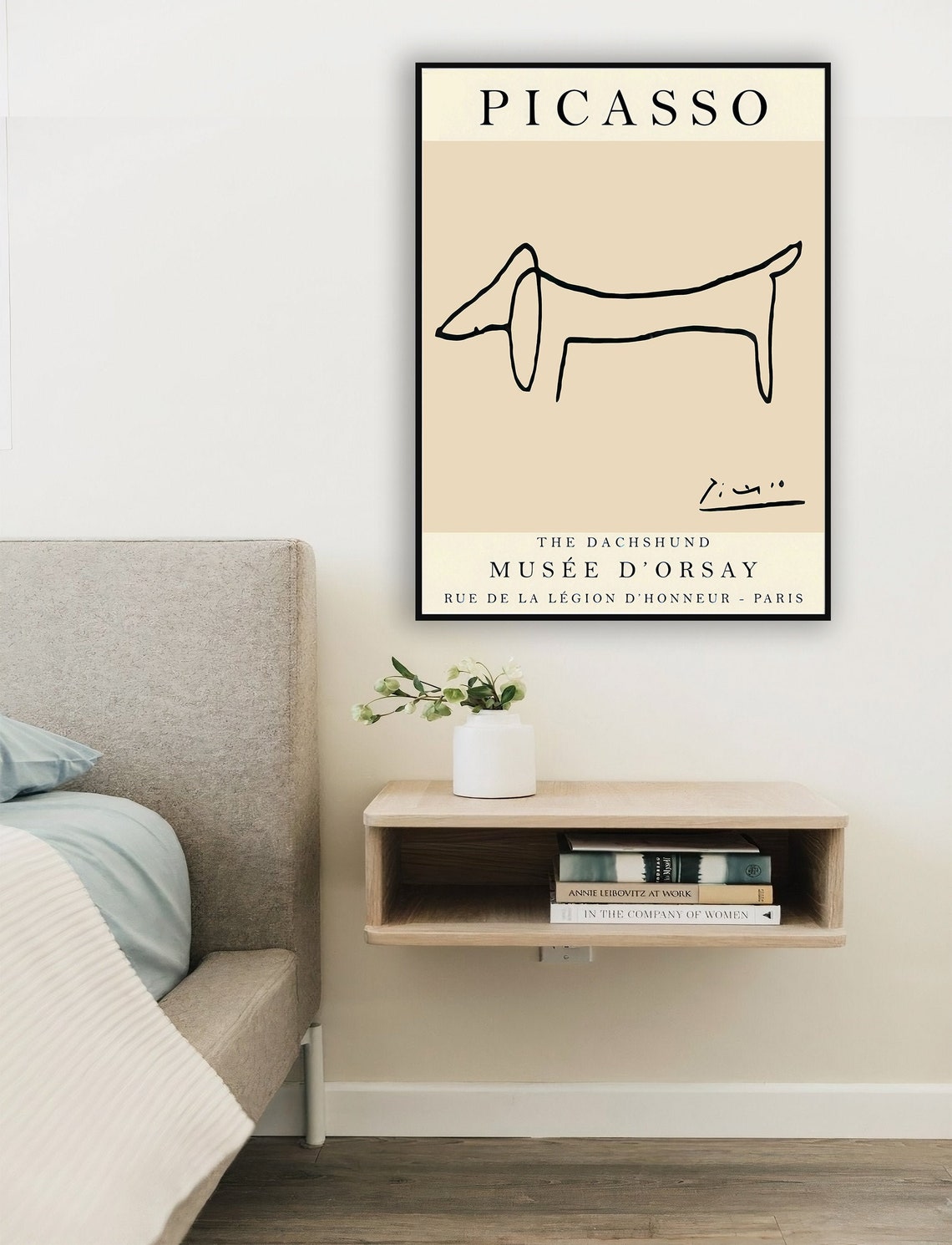 Pablo Picasso The Dachshund Dog Minimalist Line Drawing Poster - Image 2