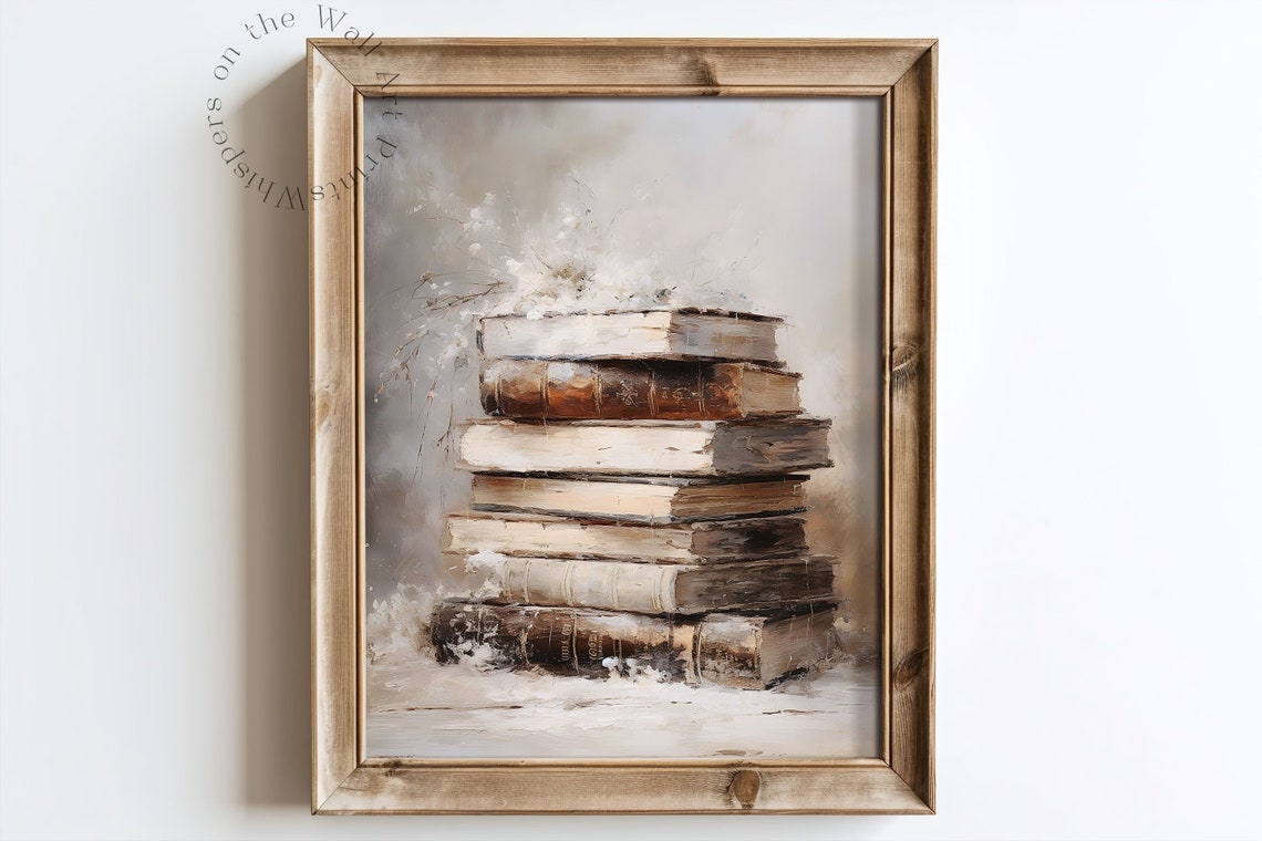 Winter Reading Nook Coffee and Book Light Academia Morning Wall Poster - Image 3