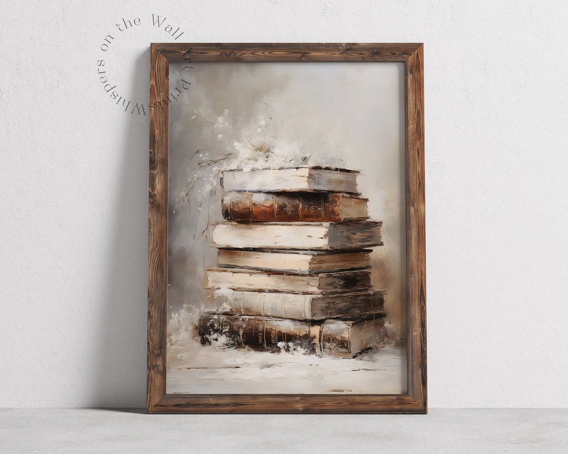 Winter Reading Nook Coffee and Book Light Academia Morning Wall Poster - Image 2