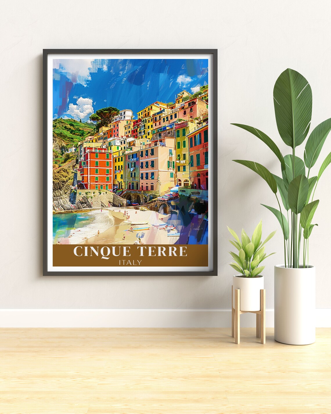 Cinque Terre Vibrant Cliffside Village Above The Harbor Poster - Image 3