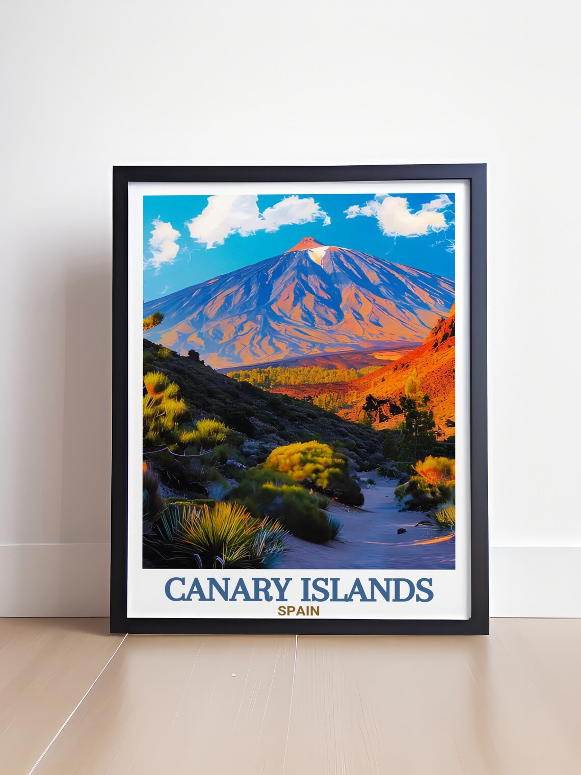 Canary Islands Mount Teide Volcano Sunset Scenic Travel Poster - Image 4