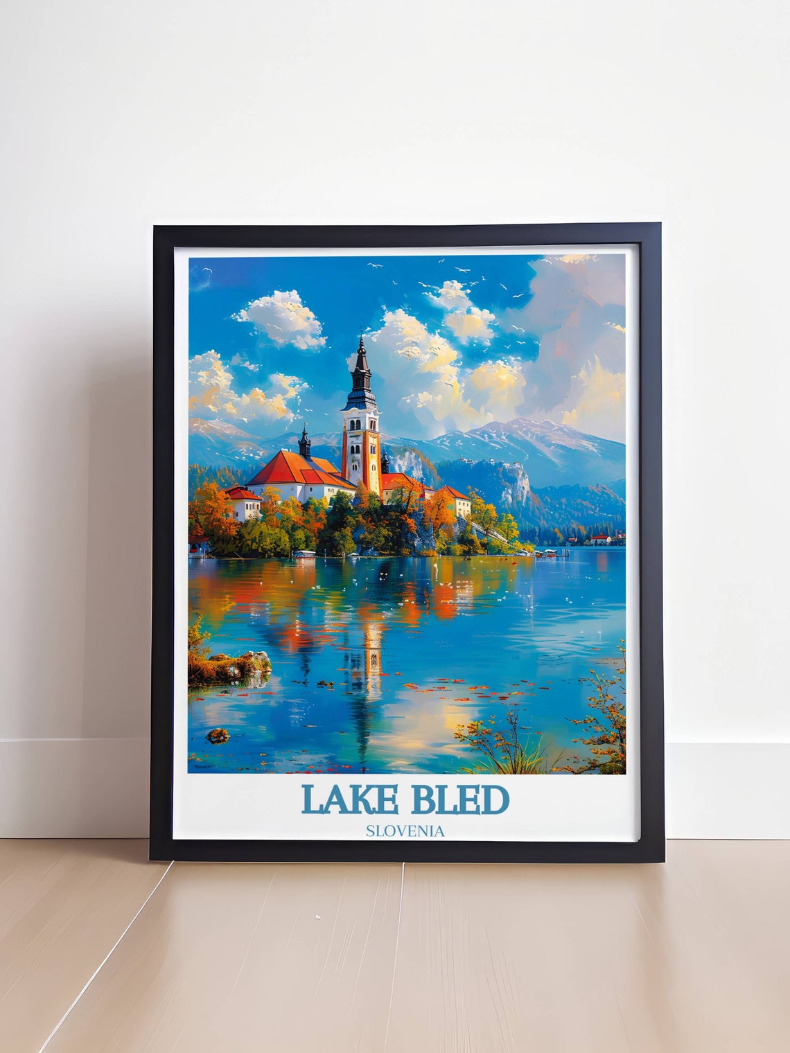 Bled Island Church With Perfect Lake Reflection Slovenia Poster - Image 4
