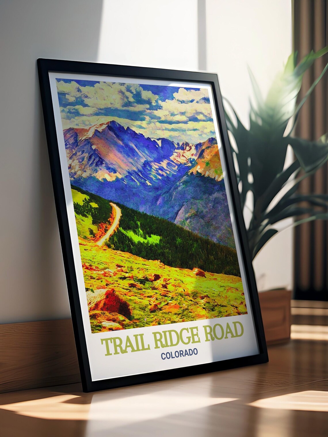 Trail Ridge Road Colorado Painted Canyon Mountain View Poster - Image 3