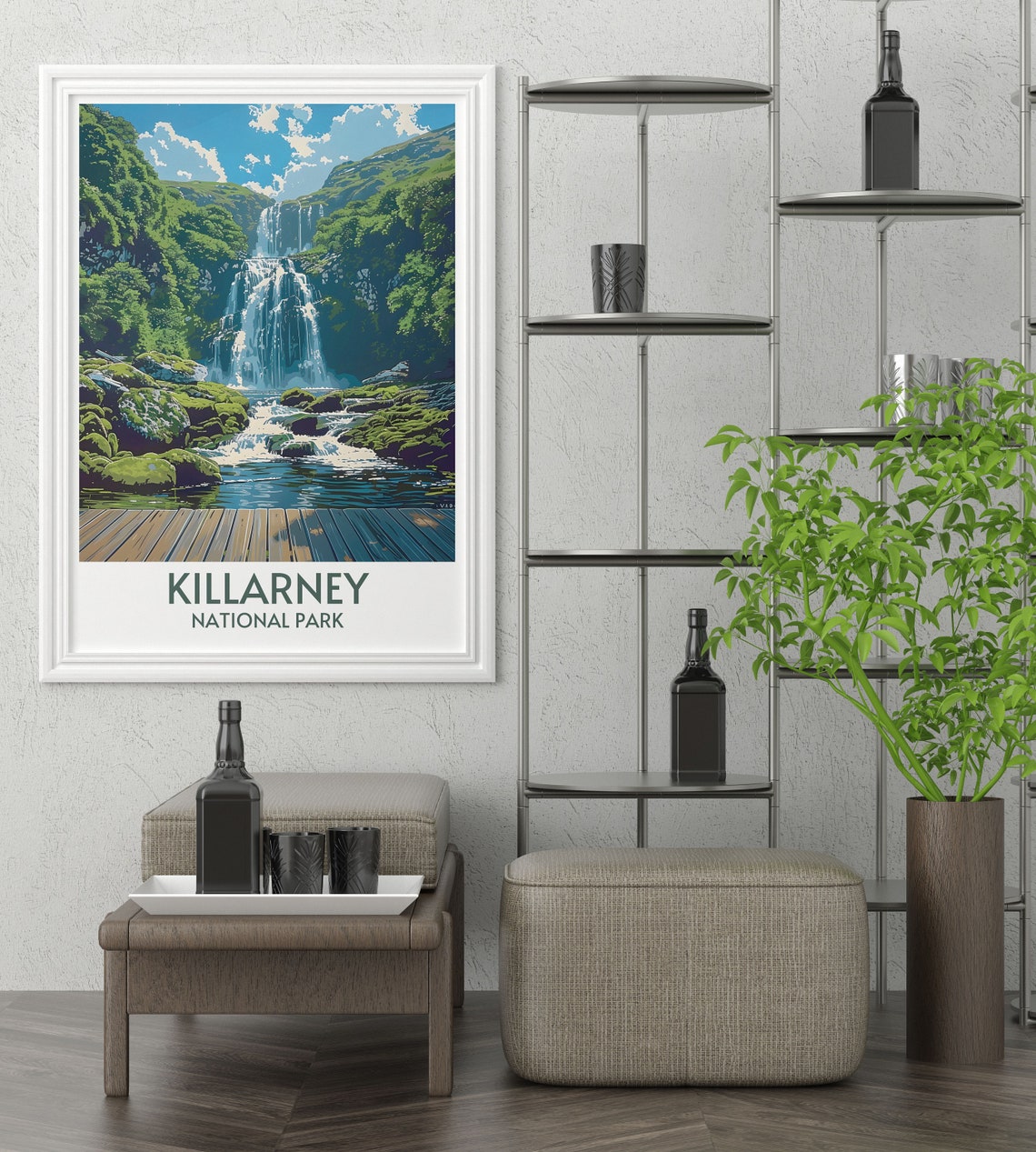 Killarney National Park Torc Waterfall Ireland Emerald Isle Poster - Image 2