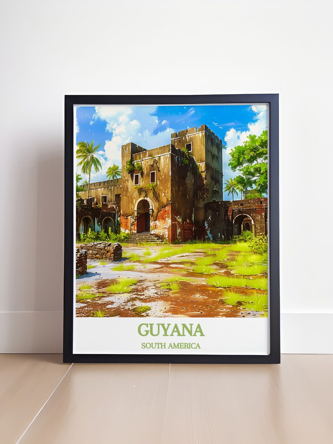 Guyana South America Fort Zeelandia Ruins Historic Travel Poster - Image 4