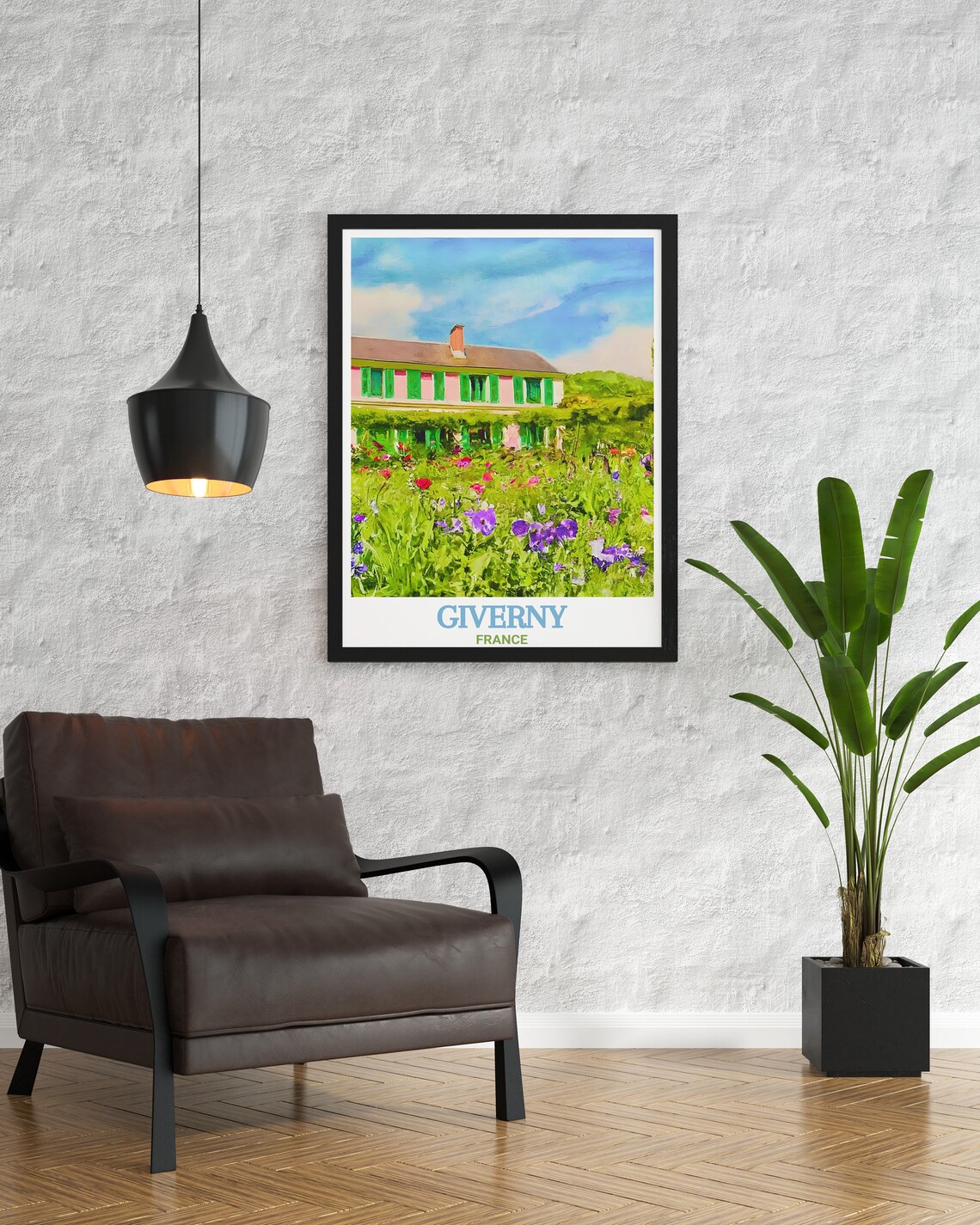Giverny France Claude Monet House Vibrant Flower Garden Art Poster - Image 2