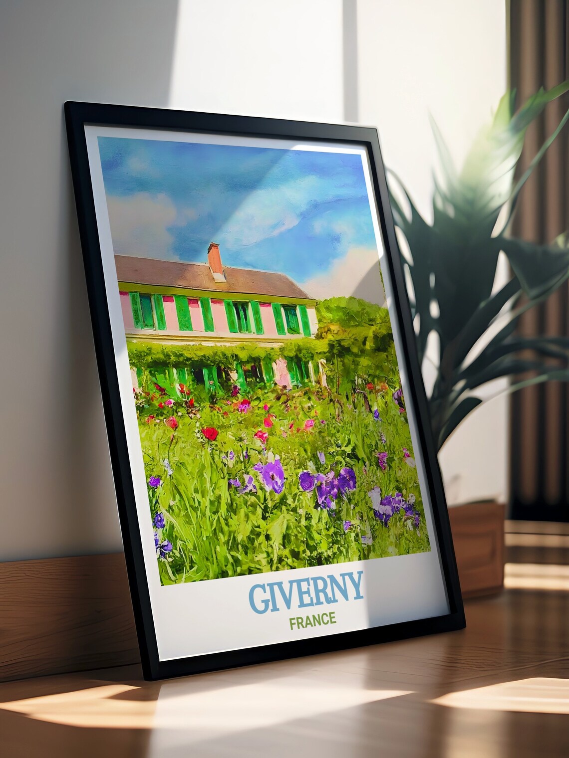 Giverny France Claude Monet House Vibrant Flower Garden Art Poster - Image 3