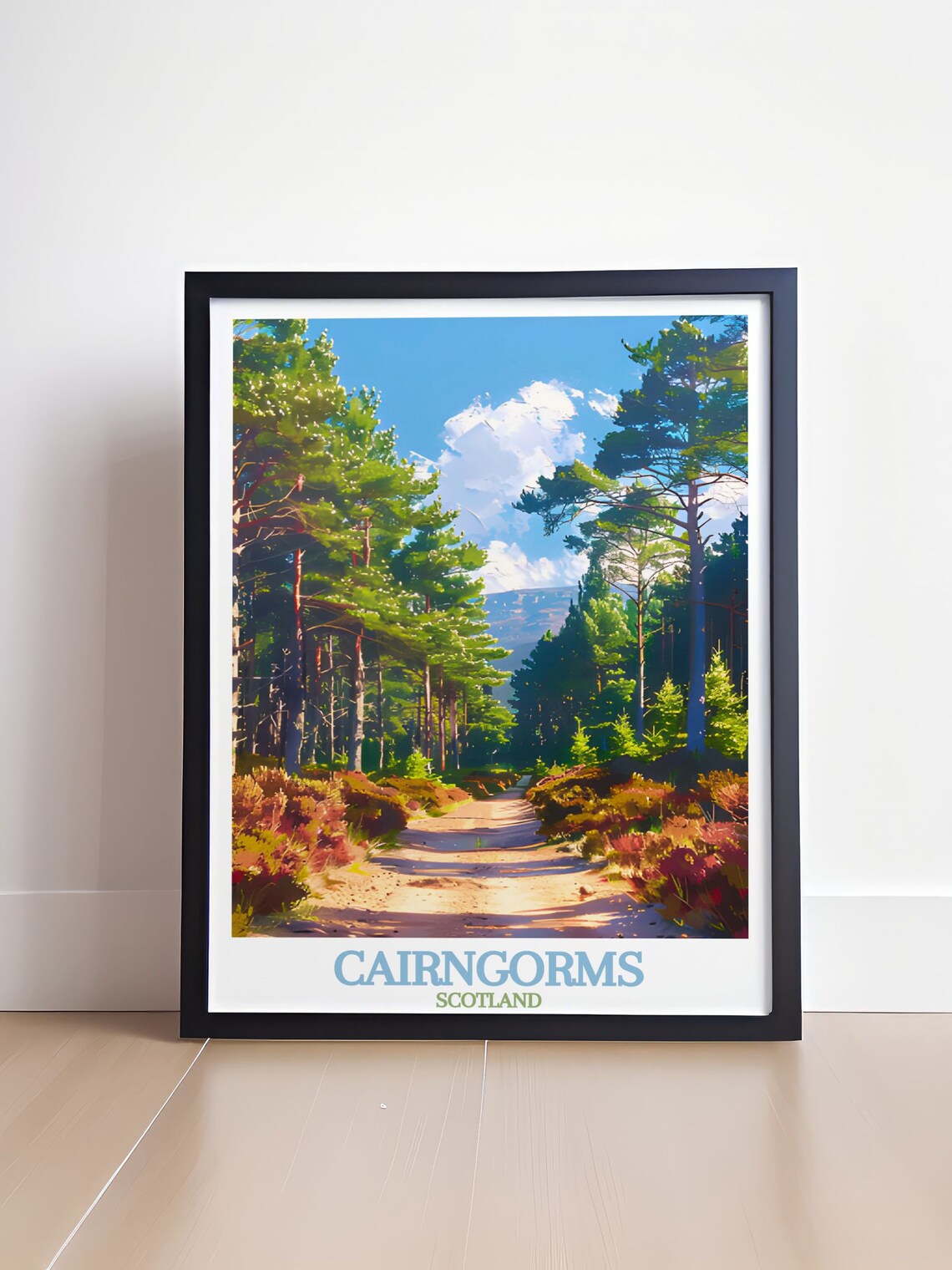 Cairngorms Rothiemurchus Forest Travel Poster - Image 4