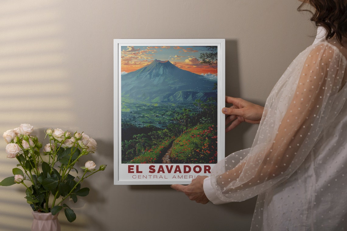 El Salvador Art Collection El Boquern National Park Print Captivating San Salvador Poster El Boquern National Park Poster - Image 2