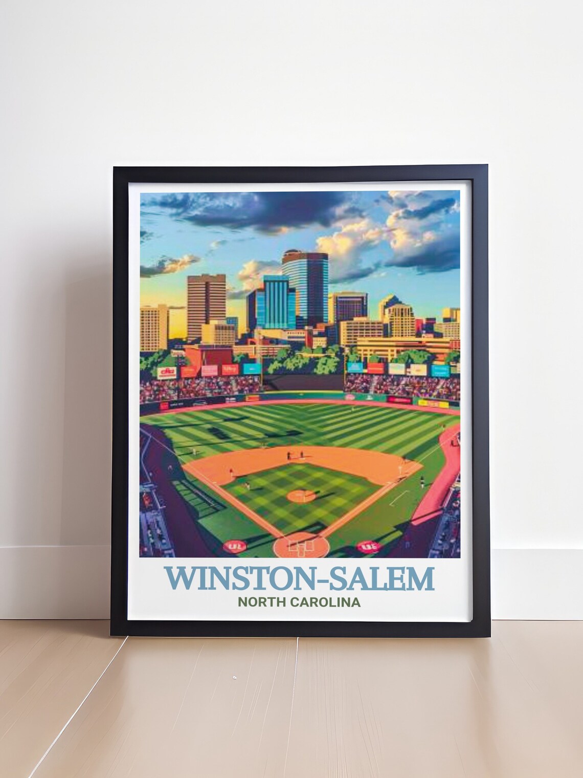 Winstonsalem BB&T Ballpark Travel Poster Print - Image 4