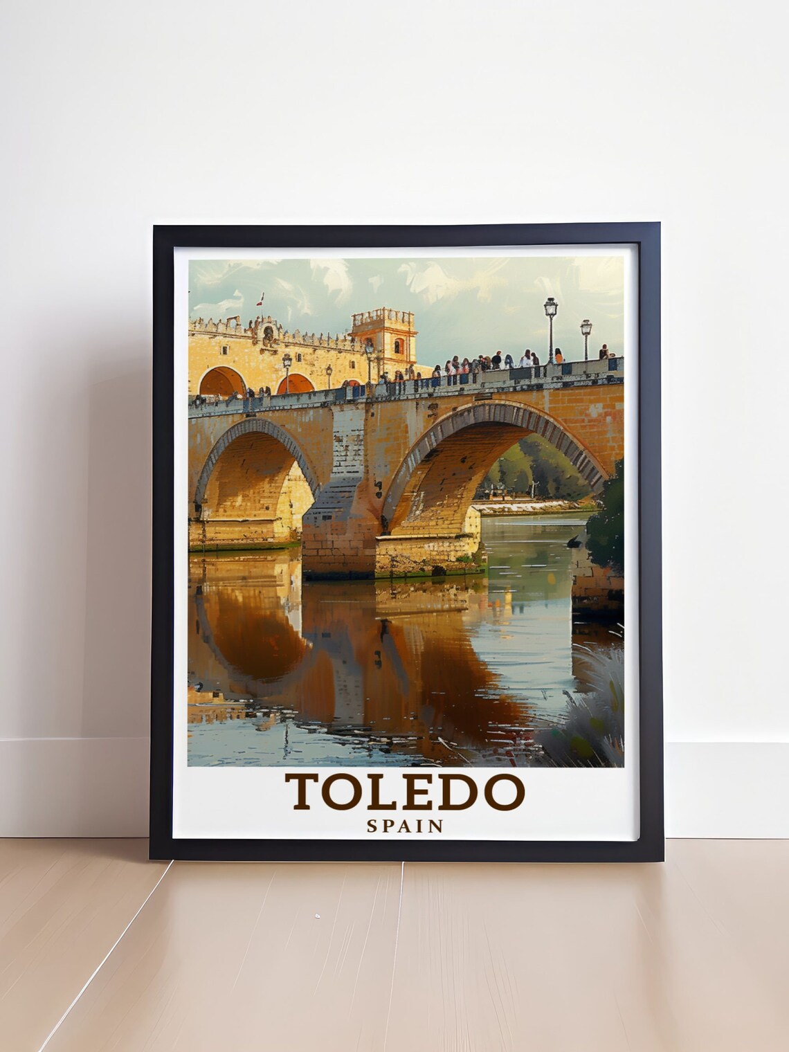 Toledo Spain Puente de San Martin Bridge over the Tagus River Poster - Image 4