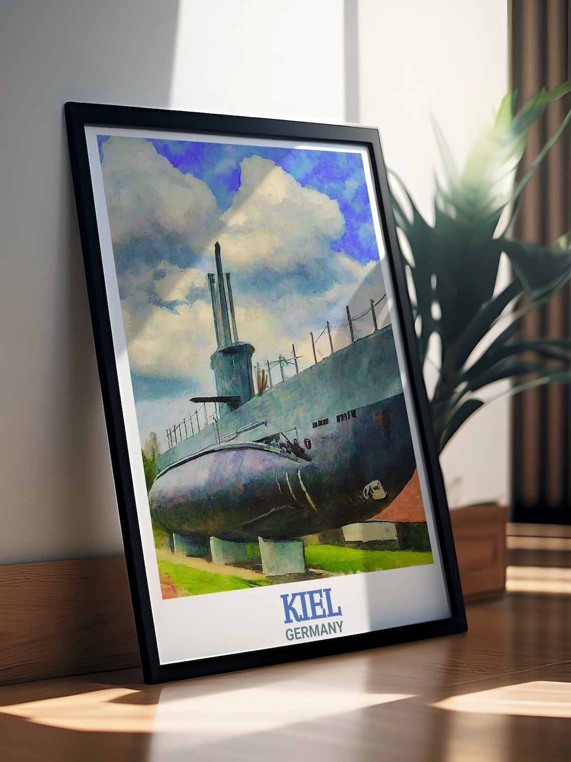 Kiel Travel Print, Uboot U995 And German Ports - Image 3