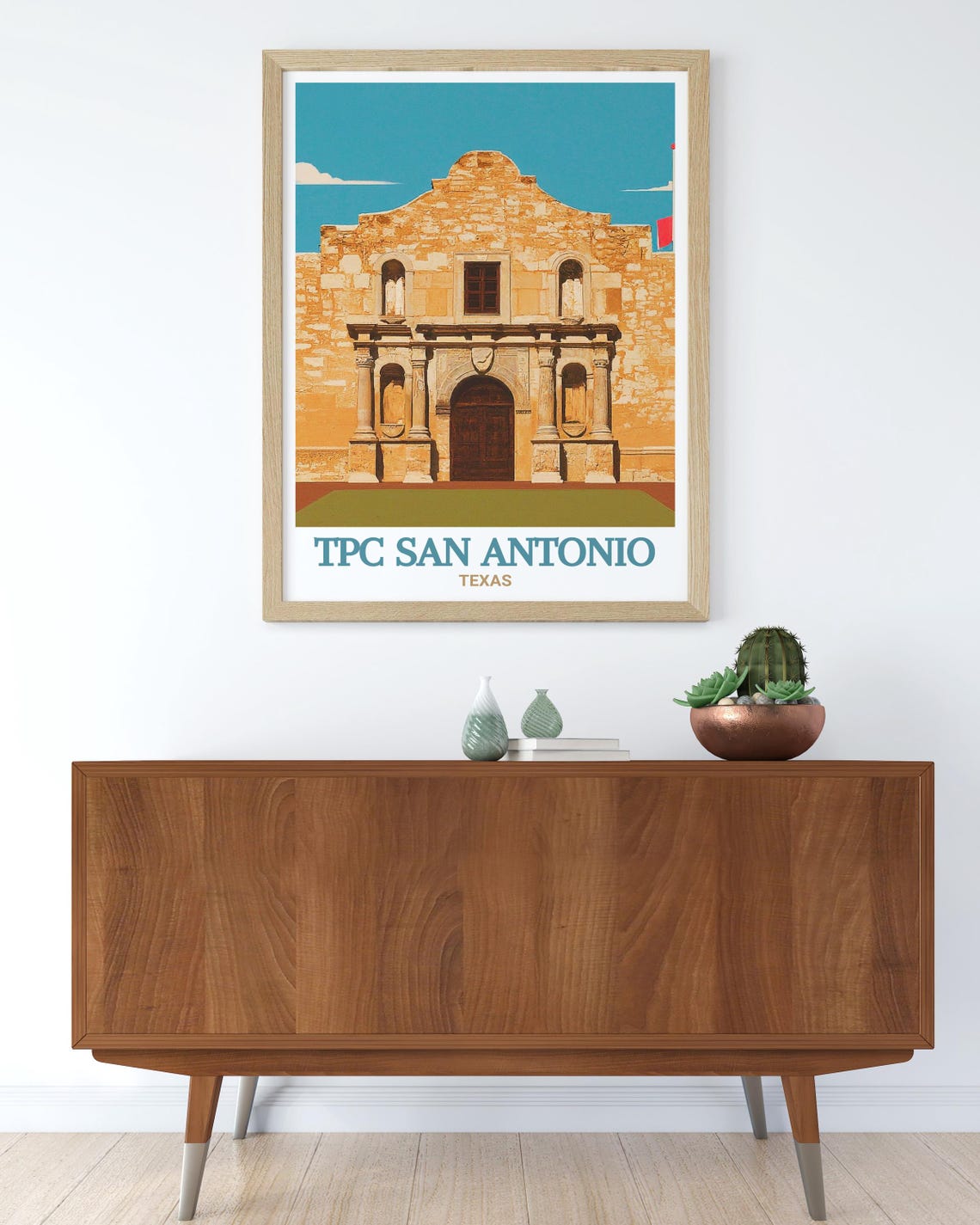 The Alamo San Antonio Texas Historic Mission Facade Art Poster - Image 4