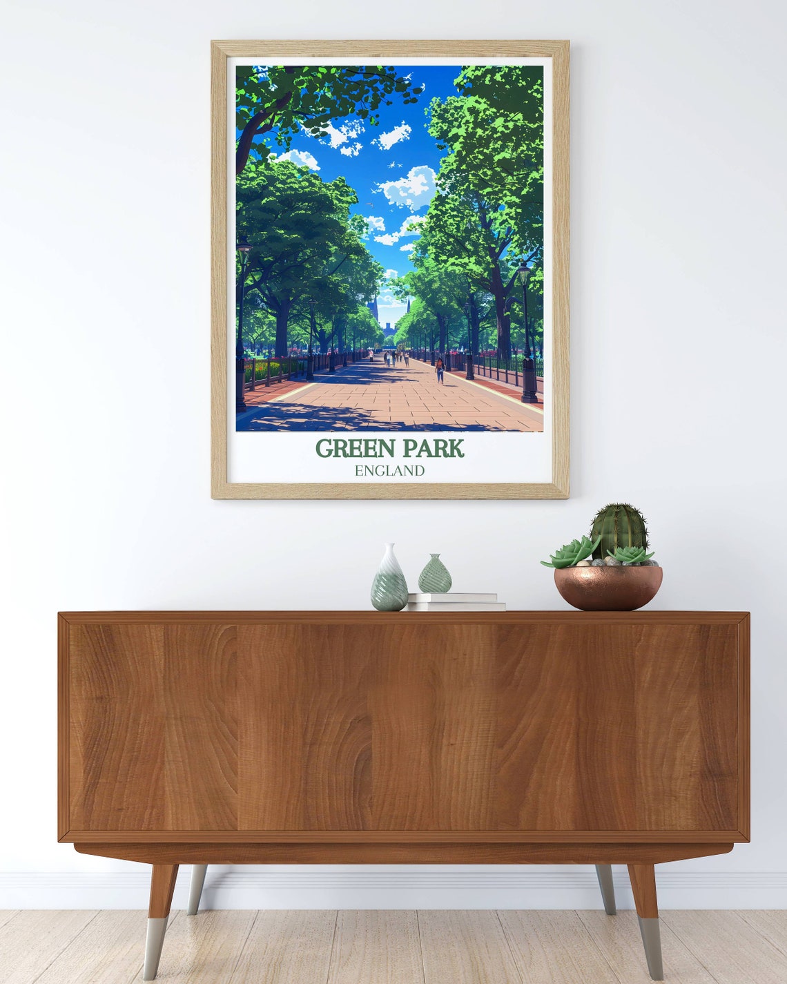 Green Park London Posters Discover Royal London Princess Diana Of Wales Memorial Walk Art And Decor Buckingham Palace Travel Prints - Image 3