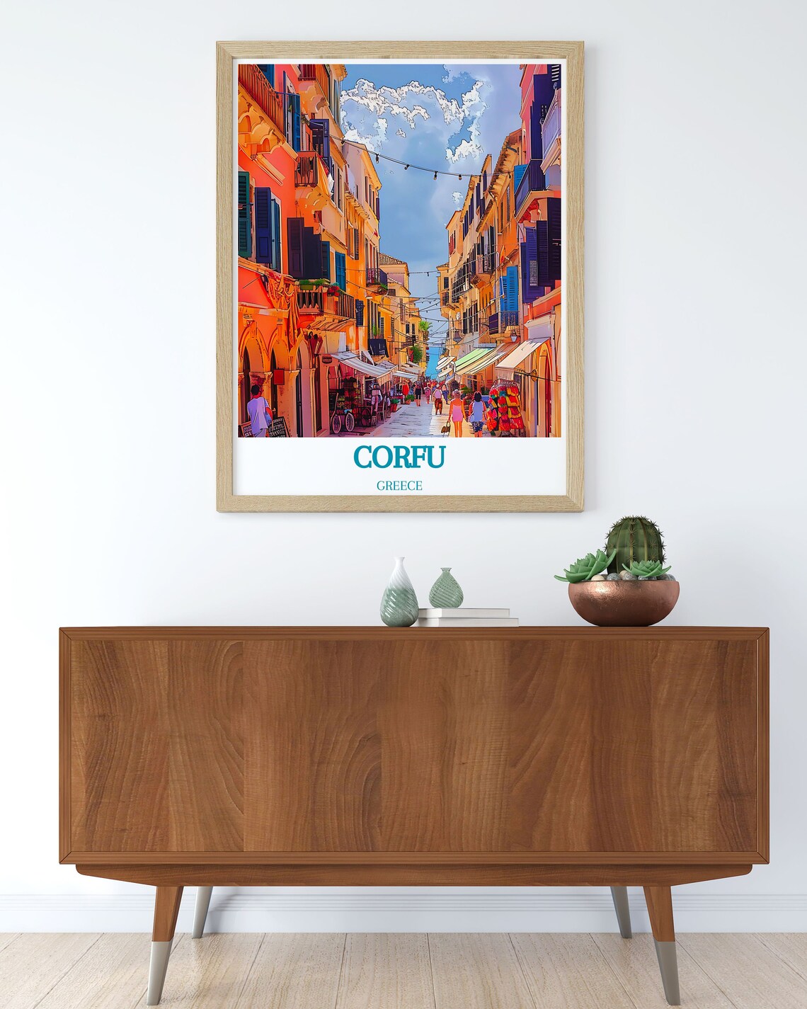 Shop Corfuthemed Wall Art And Decor Capture The Essence Of Corfu With Our Old Town Art Prints Travel Print Wall Art Of Greeces Old Town - Image 3