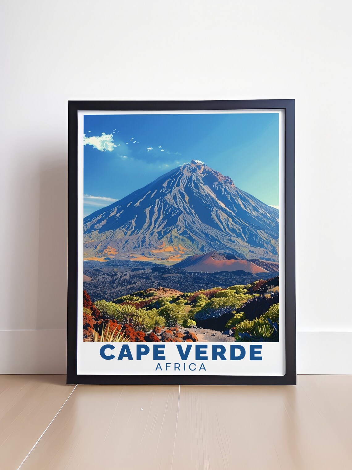 Cape Verde Poster, Poco Do Fogo Volcanic Landscape - Image 4