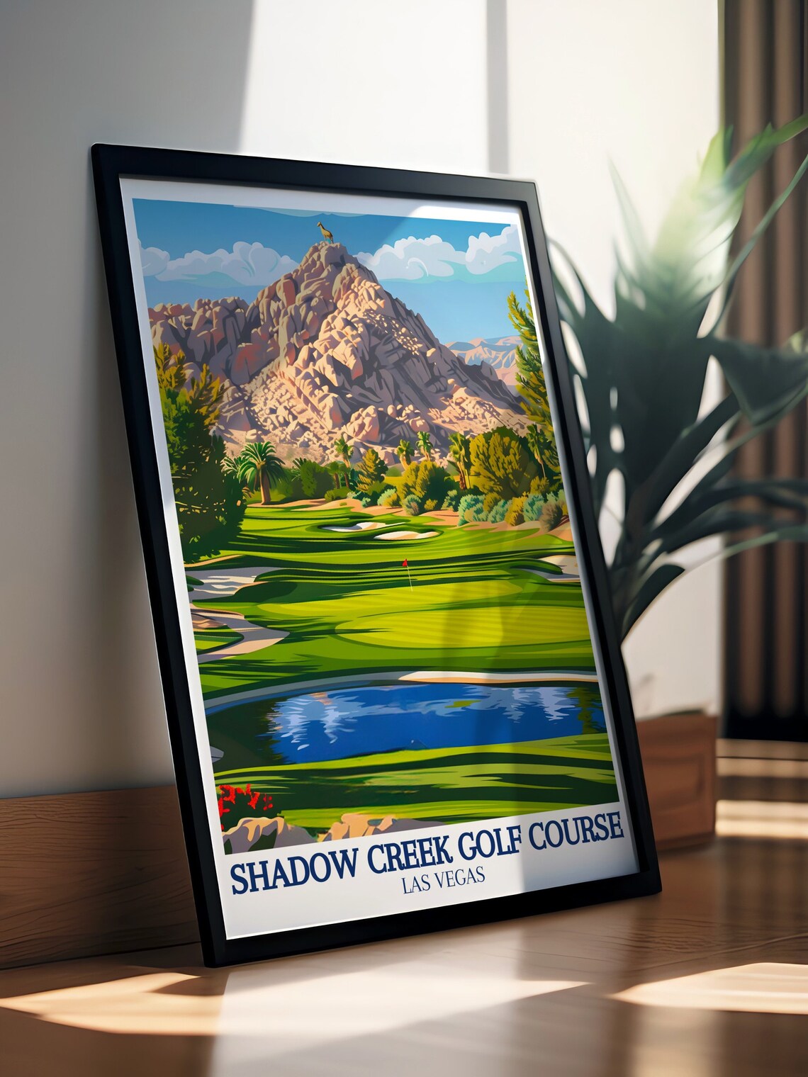Shadow Creek Golf Course Print Nevada Desert Art Clark County Golf Prints Clark County Golf Prints Scenic Art From Shadow Creek - Image 2