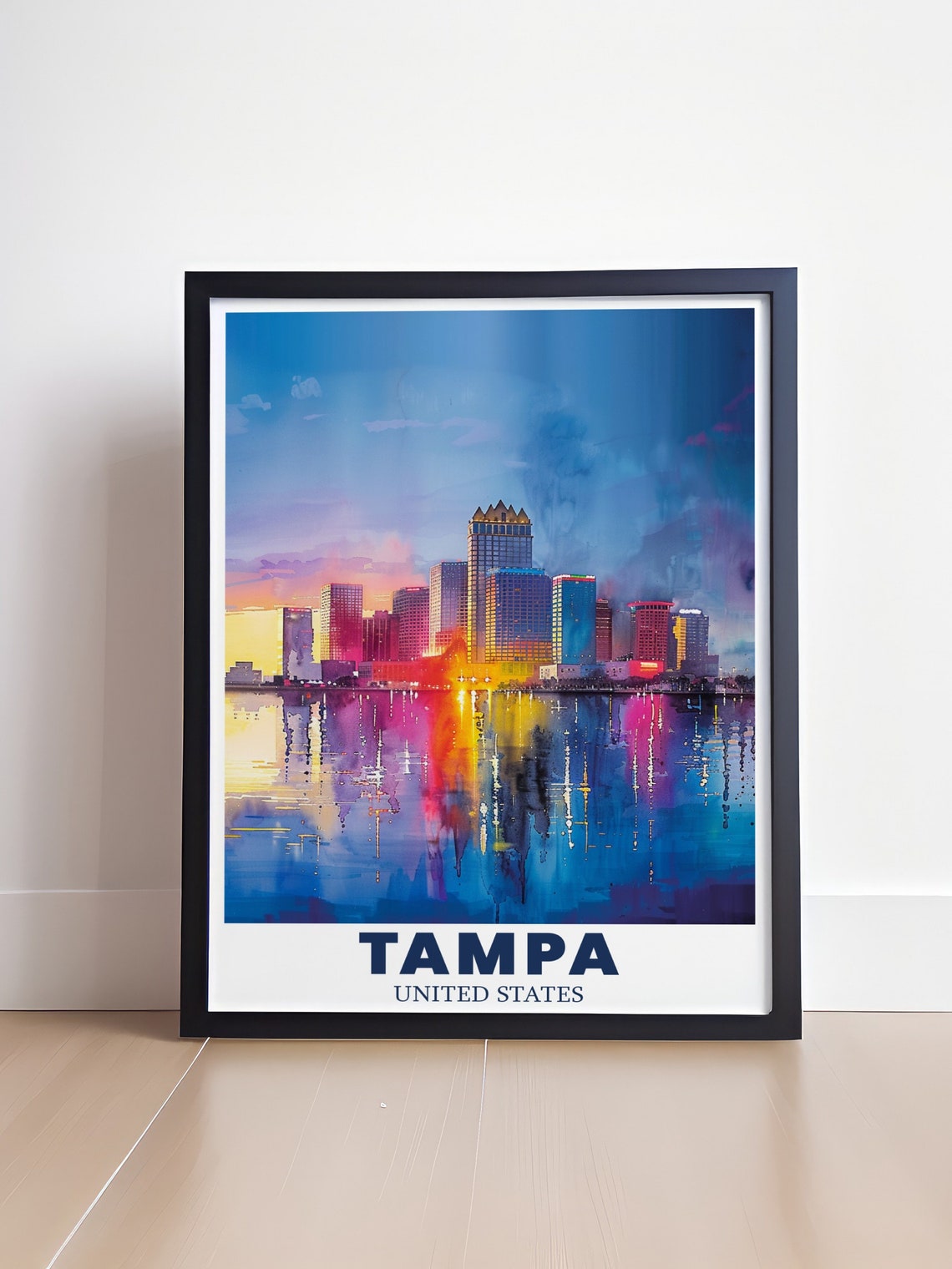 Tampa Artwork City Skyline Wall Art For Every Occasion City Skyline Picture For Traveler Gifts City Skyline Poster For Home Decor - Image 4