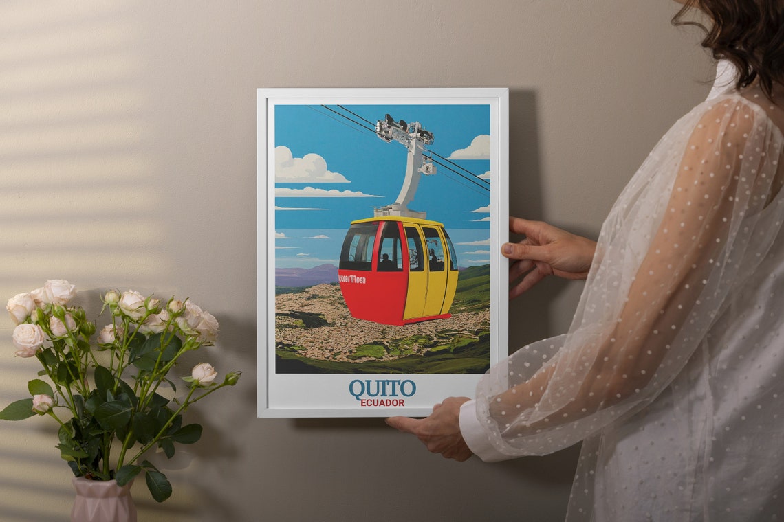 Quito Travel Print Telefriqo Travel Poster And Art Prints Telefriqo Quito Travel Posters Telefriqo Travel Posters - Image 2