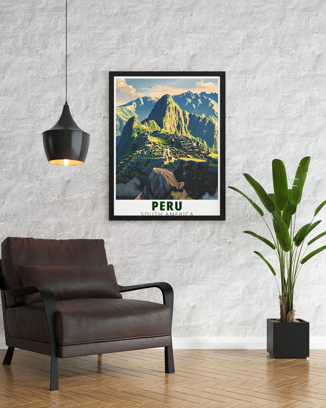 Peru Machu Picchu Ancient Inca Citadel Mountain South America Poster - Image 3