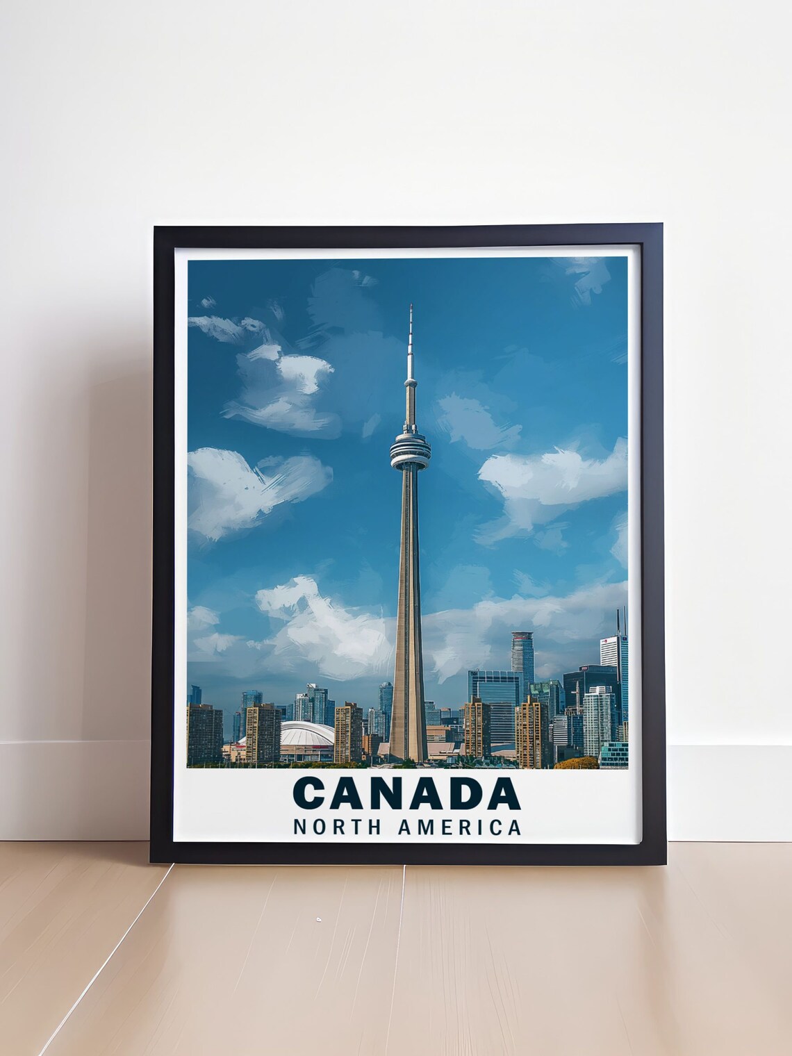 Toronto CN Tower Rising Above Downtown Skyline Canada Poster - Image 4