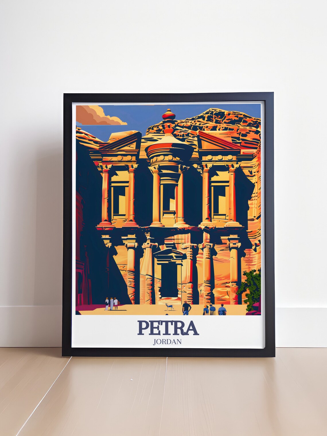 Petra Jordan The Treasury Al Khazneh Warm Daytime Travel Poster - Image 4