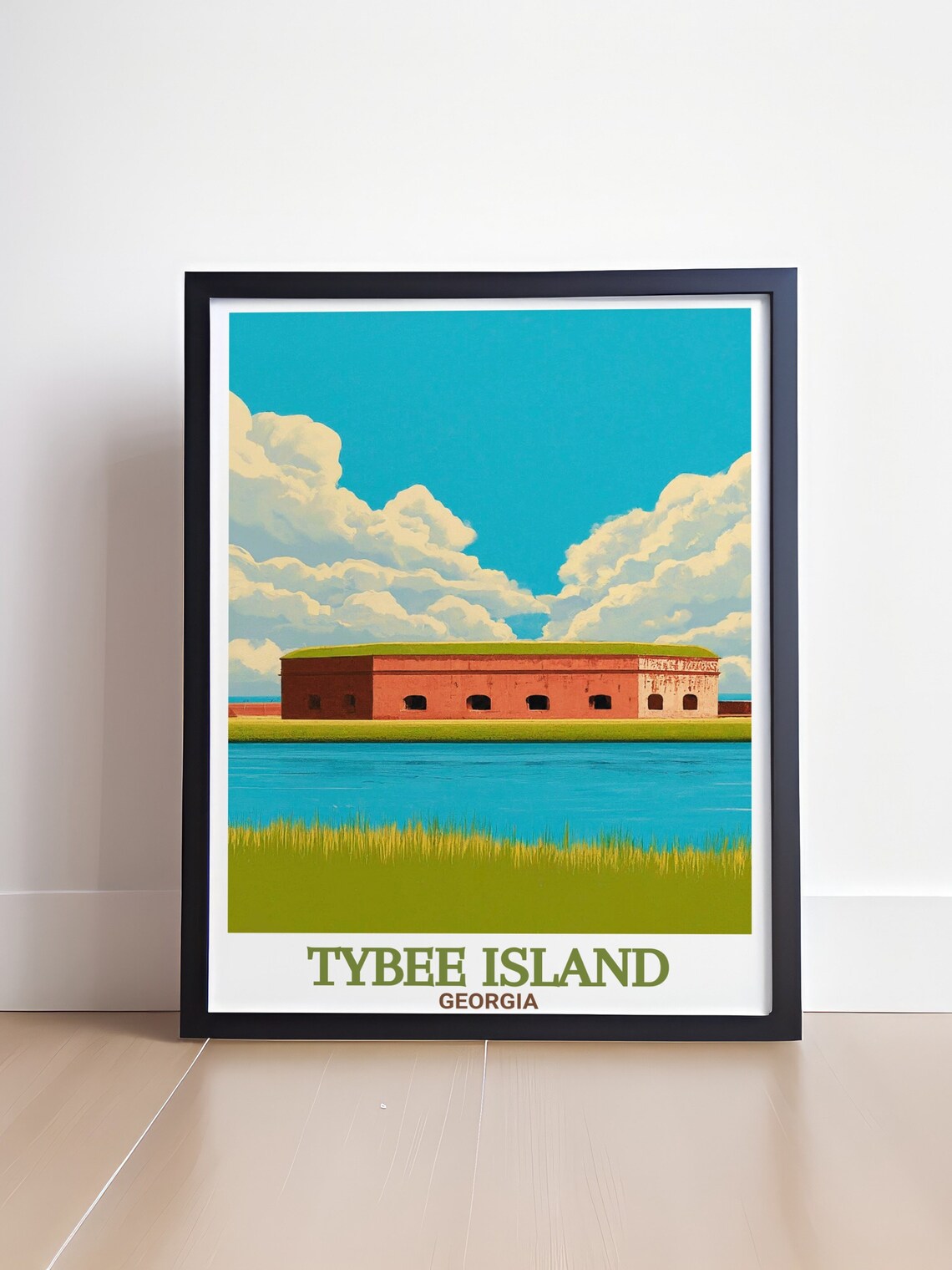 Tybee Island Fort Pulaski National Monument Marsh Travel Poster - Image 4