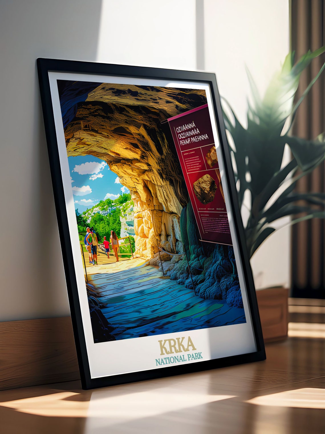 Limestone Cave Trail With Rock Formations in Krka Croatia Poster - Image 2
